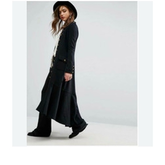 Ralph Lauren Denim and Supply Long Military Officer's Coat Sz:L - Picture 12 of 14